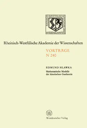 Hlawka |  Mathematische Modelle der kinetischen Gastheorie | eBook | Sack Fachmedien