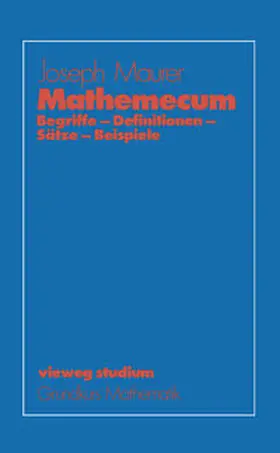 Maurer |  Mathemecum | eBook | Sack Fachmedien
