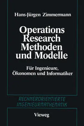 Zimmermann |  Methoden und Modelle des Operations Research | eBook | Sack Fachmedien