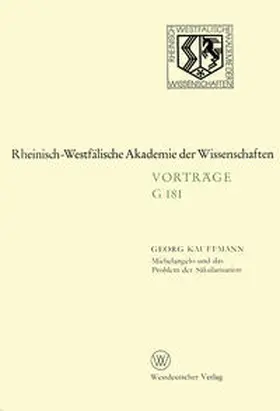 Kauffmann | Michelangelo und das Problem der Säkularisation | E-Book | www.sack.de