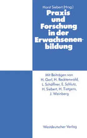 Siebert | Praxis und Forschung in der Erwachsenenbildung | E-Book | www.sack.de