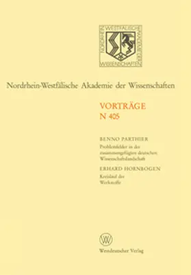 Parthier |  Nordrhein-Westfälische Akademie der Wissenschaften | eBook | Sack Fachmedien