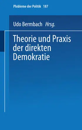 Bermbach |  Theorie und Praxis der direkten Demokratie | eBook | Sack Fachmedien