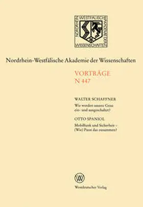 Schaffner | Nordrhein-Westfälische Akademie der Wissenschaften | E-Book | www.sack.de