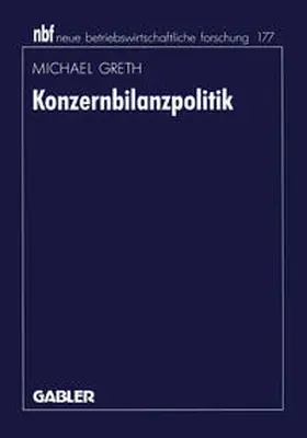 Greth |  Konzernbilanzpolitik | eBook | Sack Fachmedien
