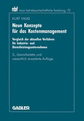 Vikas | Neue Konzepte für das Kostenmanagement | E-Book | www.sack.de