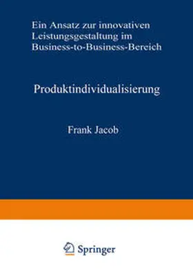 Jacob | Produktindividualisierung | E-Book | www.sack.de