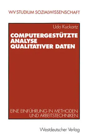 Kuckartz |  Computergestützte Analyse qualitativer Daten | eBook | Sack Fachmedien