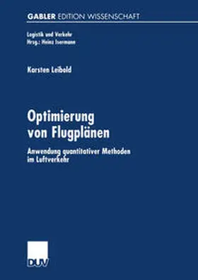 Leibold |  Optimierung von Flugplänen | eBook | Sack Fachmedien