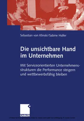 Klinski / Haller | Die unsichtbare Hand im Unternehmen | E-Book | www.sack.de