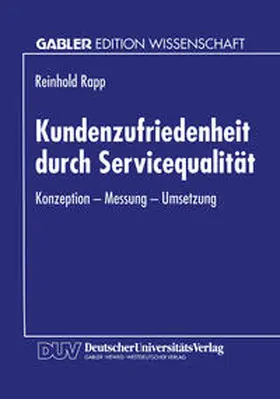 Rapp | Kundenzufriedenheit durch Servicequalität | E-Book | www.sack.de