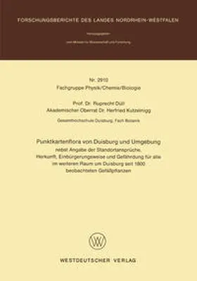 Düll |  Punktkartenflora von Duisburg und Umgebung | eBook | Sack Fachmedien