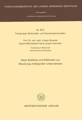 Bussiek |  Neue Systeme und Methoden zur Steuerung mittelgroßer Unternehmen | eBook | Sack Fachmedien