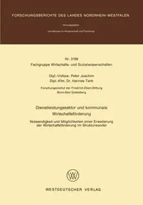 Joachim |  Dienstleistungssektor und kommunale Wirtschaftsförderung | eBook | Sack Fachmedien