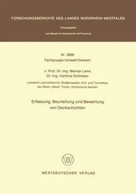 Leins | Erfassung, Beurteilung und Bewertung von Deckschichten | E-Book | www.sack.de
