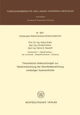 Grahl |  Theoretische Untersuchungen zur Weiterentwicklung der Kennfeldberechnung vielstufiger Axialverdichter | eBook | Sack Fachmedien
