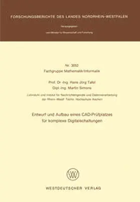 Tafel | Entwurf und Aufbau eines CAD-Prüfplatzes für komplexe Digitalschaltungen | E-Book | www.sack.de