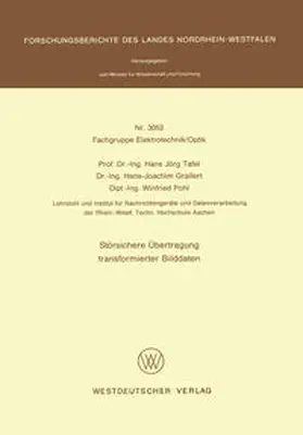Tafel |  Störsichere Übertragung transformierter Bilddaten | eBook | Sack Fachmedien