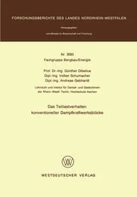 Dibelius |  Das Teillastverhalten konventioneller Dampfkraftwerksblöcke | eBook | Sack Fachmedien