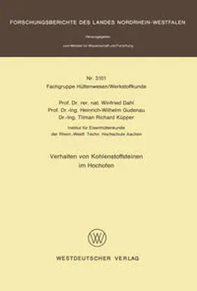 Dahl |  Verhalten von Kohlenstoffsteinen im Hochofen | eBook | Sack Fachmedien