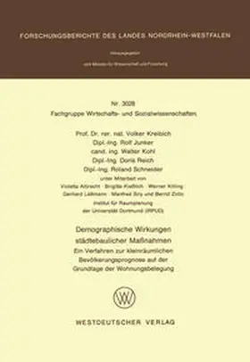 Kreibich | Demographische Wirkungen städtebaulicher Maßnahmen | E-Book | www.sack.de
