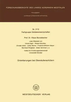 Sturzebecher |  Orientierungen bei Oberstufenschülern | eBook | Sack Fachmedien