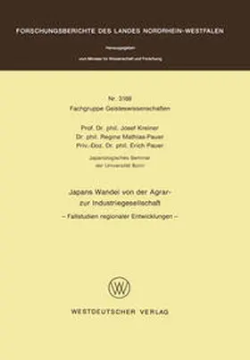 Kreiner |  Japans Wandel von der Agrar- zur Industriegesellschaft | eBook | Sack Fachmedien