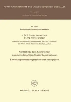 Leins |  Kräfteabbau bzw. Kräfteverlauf in verschiedenartigen Straßenkonstruktionen | eBook | Sack Fachmedien