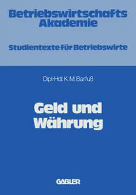 Barfuss |  Geld und Währung | eBook | Sack Fachmedien