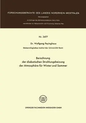 Peyinghaus | Berechnung der diabatischen Strahlungsheizung der Atmosphäre für Winter und Sommer | E-Book | www.sack.de