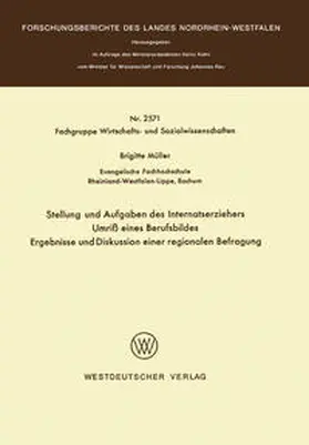 Müller |  Stellung und Aufgaben des Internatserziehers | eBook | Sack Fachmedien