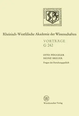Pöggeler |  Fragen der Forschungspolitik | eBook | Sack Fachmedien