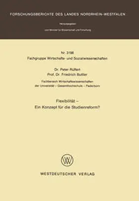 Rüffert | Flexibilität — Ein Konzept für die Studienreform? | E-Book | www.sack.de
