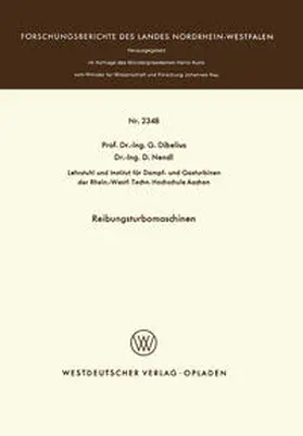 Dibelius |  Reibungsturbomaschinen | eBook | Sack Fachmedien