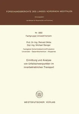 Skiba |  Ermittlung und Analyse von Unfallschwerpunkten im innerbetrieblichen Transport | eBook | Sack Fachmedien
