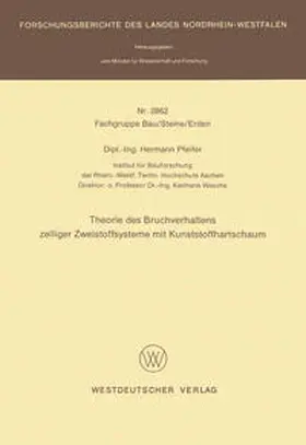 Pfeifer | Theorie des Bruchverhaltens zelliger Zweistoffsysteme mit Kunststoffhartschaum | E-Book | www.sack.de