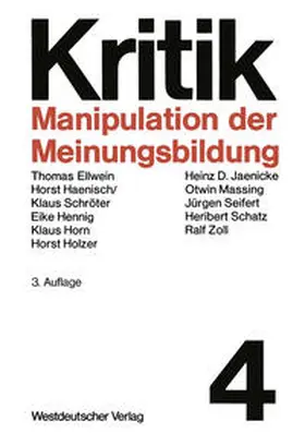Zoll |  Manipulation der Meinungsbildung | eBook | Sack Fachmedien