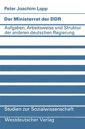 Lapp |  Der Ministerrat der DDR | eBook | Sack Fachmedien