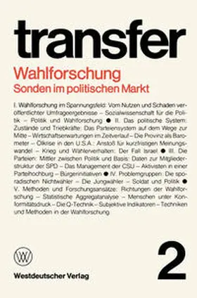 Böhret / Brewer / Brunner | Wahlforschung: Sonden im politischen Markt | E-Book | sack.de