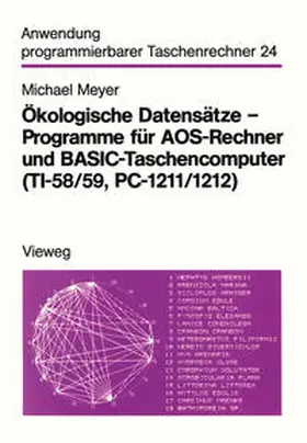 Meyer |  Ökologische Datensätze — Programme für AOS-Rechner und BASIC-Taschencomputer (TI-58/59, PC-1211/1212) | eBook | Sack Fachmedien