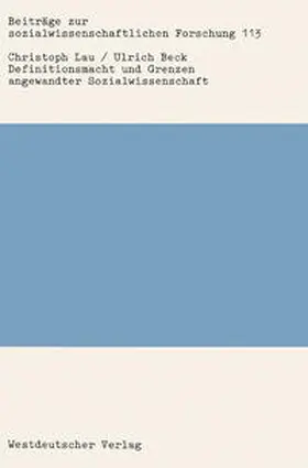 Lau |  Definitionsmacht und Grenzen angewandter Sozialwissenschaft | eBook | Sack Fachmedien