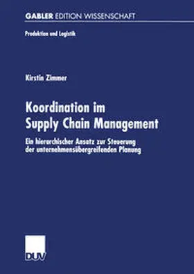 Zimmer |  Koordination im Supply Chain Management | eBook | Sack Fachmedien