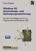  Windows 95 Anwendungs- und Systemprogrammierung | Buch |  Sack Fachmedien