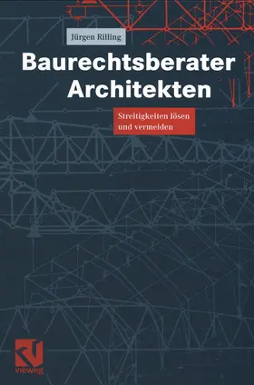 Rilling |  Baurechtsberater Architekten | Buch |  Sack Fachmedien