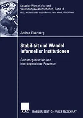 Eisenberg |  Stabilität und Wandel informeller Institutionen | eBook | Sack Fachmedien
