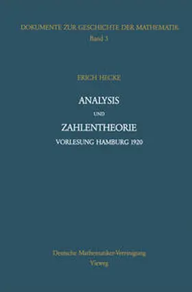 Hecke |  Analysis und Zahlentheorie | eBook | Sack Fachmedien