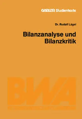 Lägel | Bilanzanalyse und Bilanzkritik | E-Book | www.sack.de