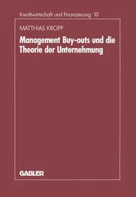 Kropp |  Management-Buyouts und die Theorie der Unternehmung | eBook | Sack Fachmedien