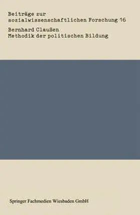 Claußen | Methodik der politischen Bildung | E-Book | sack.de