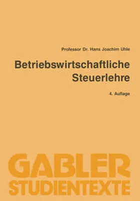 Hans Joachim | Betriebswirtschaftliche Steuerlehre | E-Book | www.sack.de